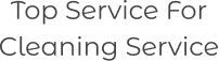 Top Service For Cleaning Service Logo